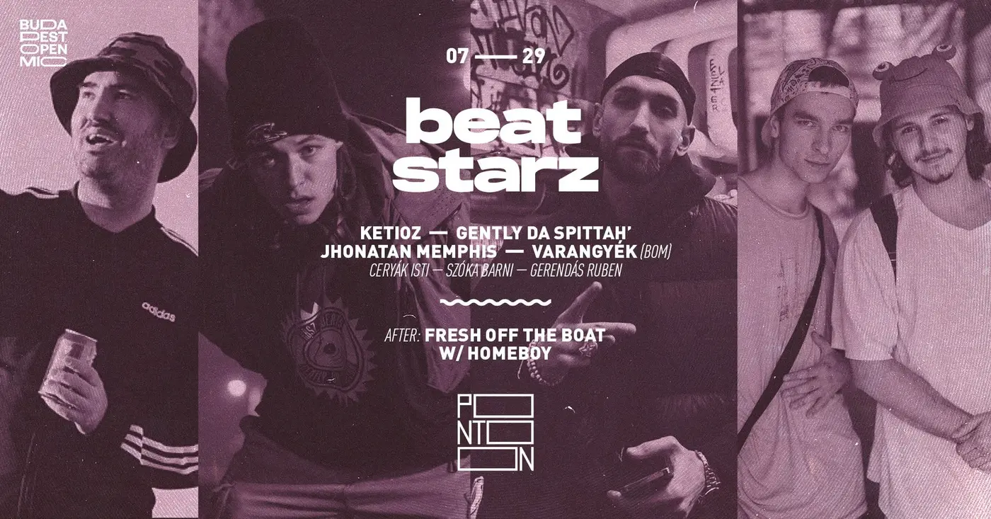 BEATSTARZ: KETIOZ ~ GENTLY DA SPTTAH' ~ JHONATAN MEMPHIS ~ VARANGYÉK (BOM) koncert Budapesten (PONTOON)