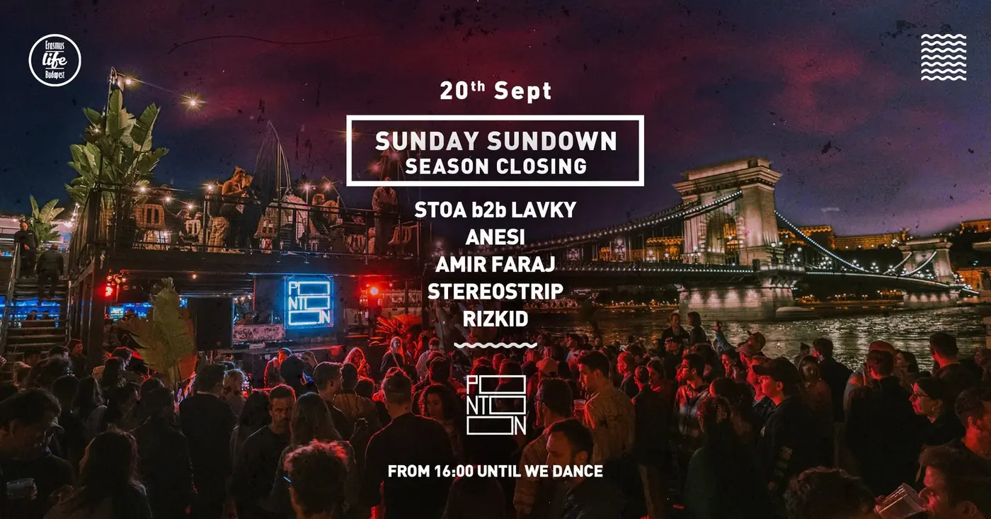 SUNDAY SUNDOWN BY ELB ~ SEASON CLOSING @PONTOON ~ 20TH SEPT ~ FREE ENTRY