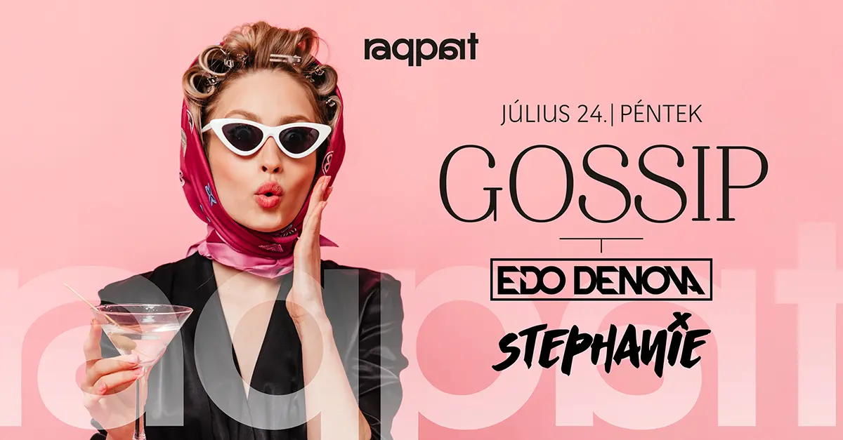GOSSIP - Edo Denova & Stephanie 07.24. koncert Budapesten (Raqpart)