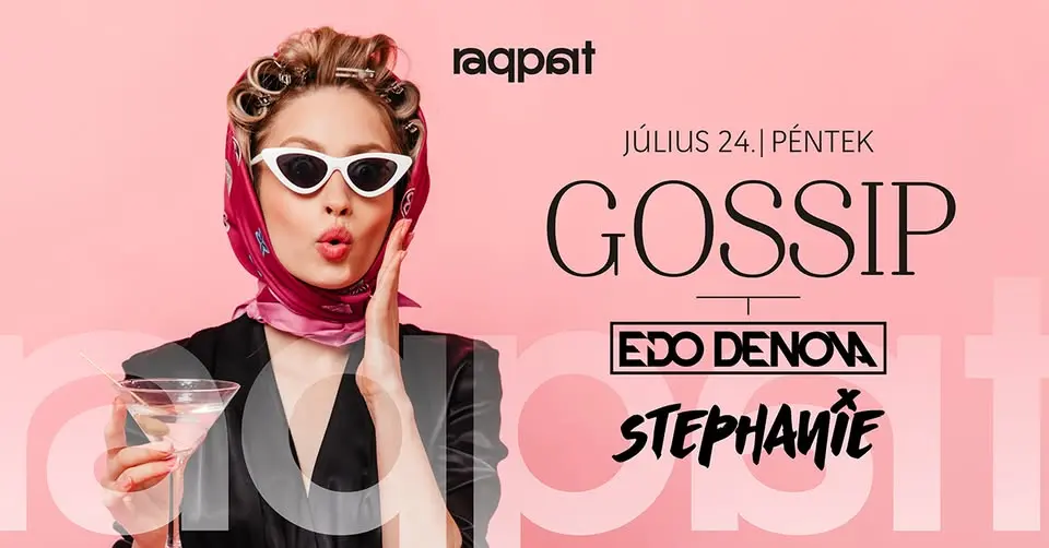 GOSSIP - Edo Denova & Stephanie 07.24. koncert Budapesten (Raqpart)