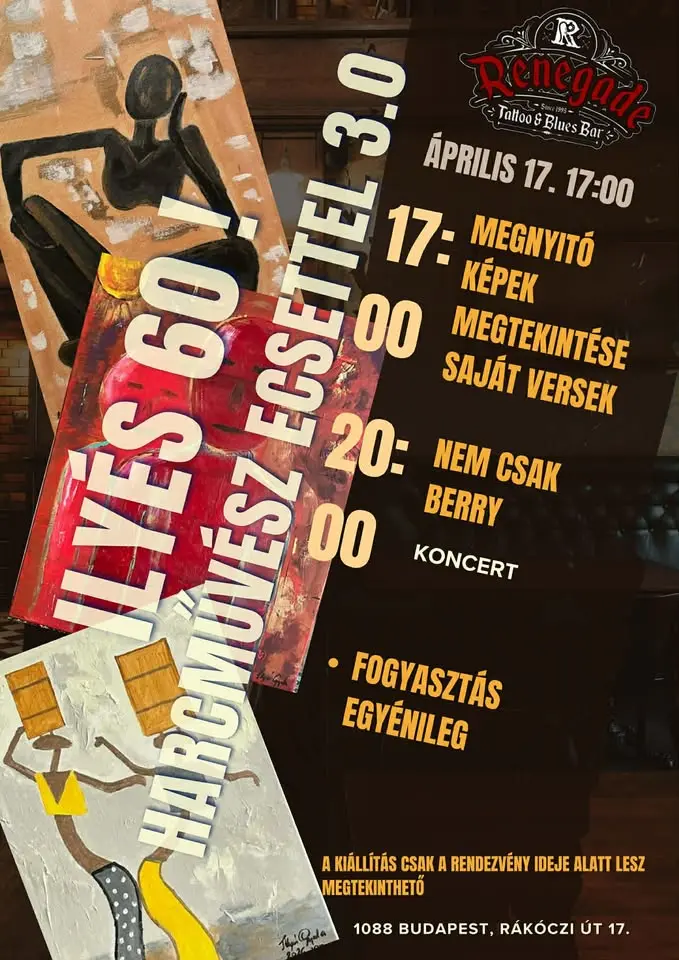 Illyés 60!  Nemcsak Berry koncert Budapesten (Renegade Tattoo & Blues Bar)