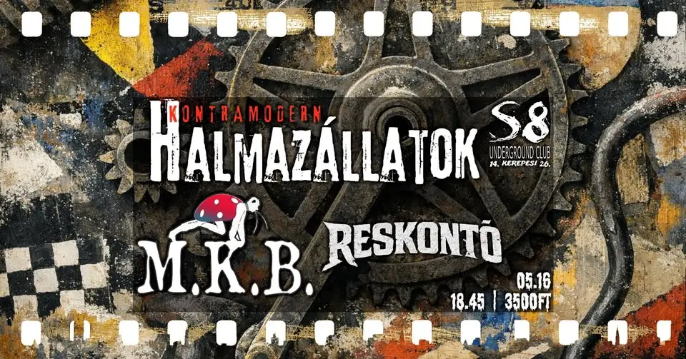 KontraModern Halmazállatok | Reskontó | Mindenki Kapja Be (MKB) koncert Budapesten (S8 Underground Club)