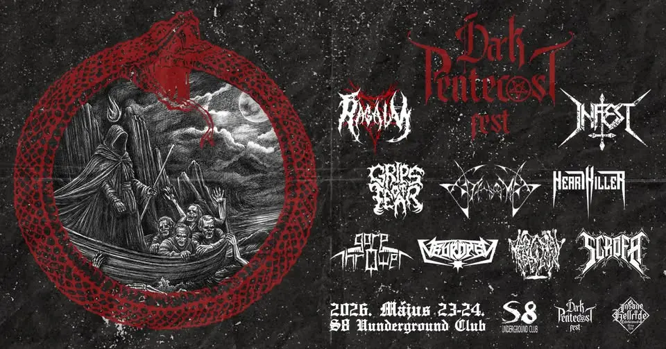 Dark Pentecost Fest '26 koncert Budapesten (S8 Underground Club)