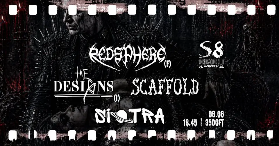 Redsphere [F] | The Designs [I] | Scaffold | Siotra koncert Budapesten (S8 Underground Club)