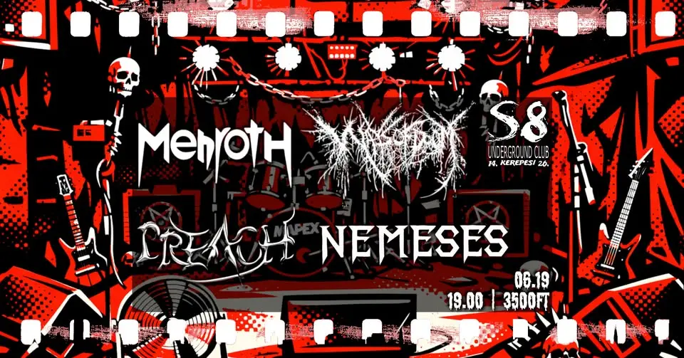 Preach | Menroth | Ways of Doom | Nemeses koncert Budapesten (S8 Underground Club)