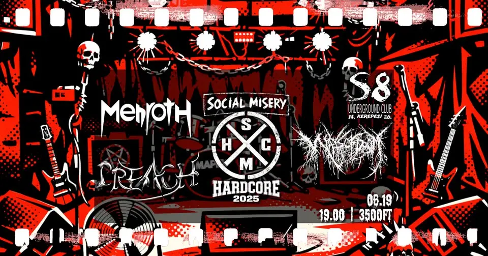 Social Misery | Preach | Menroth | Ways of Doom koncert Budapesten (S8 Underground Club)