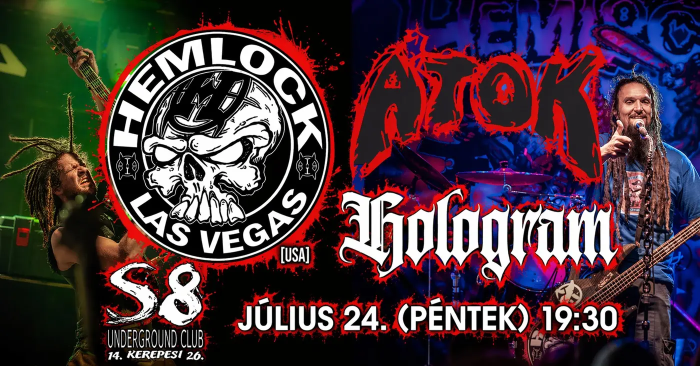 Hemlock [USA] | Átok | Hologram koncert Budapesten (S8 Underground Club)