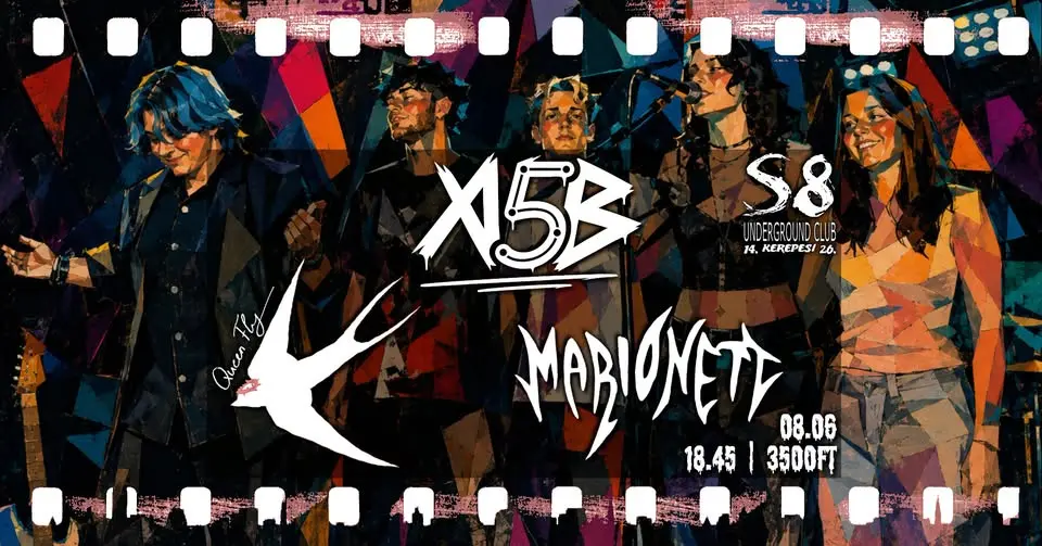 Anna és az 5-ös busz | Marionett | QueenFly koncert Budapesten – S8 Underground Club