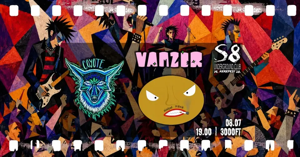 Coyote and the roadrunners | Képviselő Funk | Vamzër koncert Budapesten – S8 Underground Club