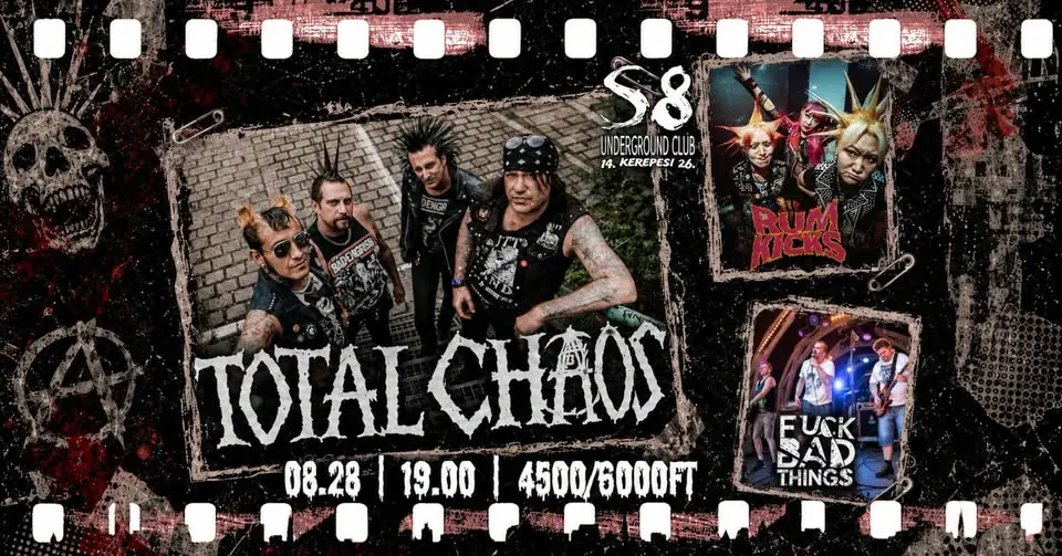 Total Chaos [USA] | Rumkicks 럼킥스 [ROK] | F*ck Bad Things koncert Budapesten (S8 Underground Club)