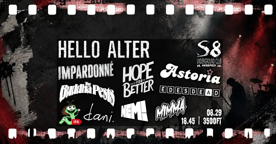 Hello Alter koncert Budapesten (S8 Underground Club)