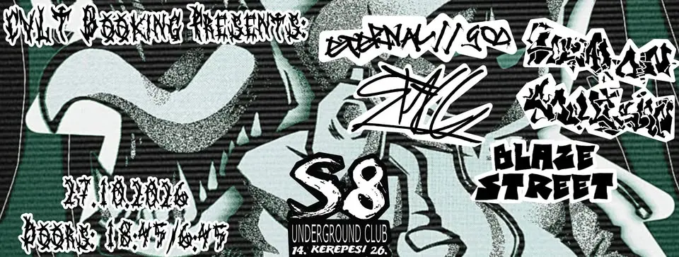 Eternal//God [D] | Head On Collision | Stall | Blaze Street koncert Budapesten (S8 Underground Club)