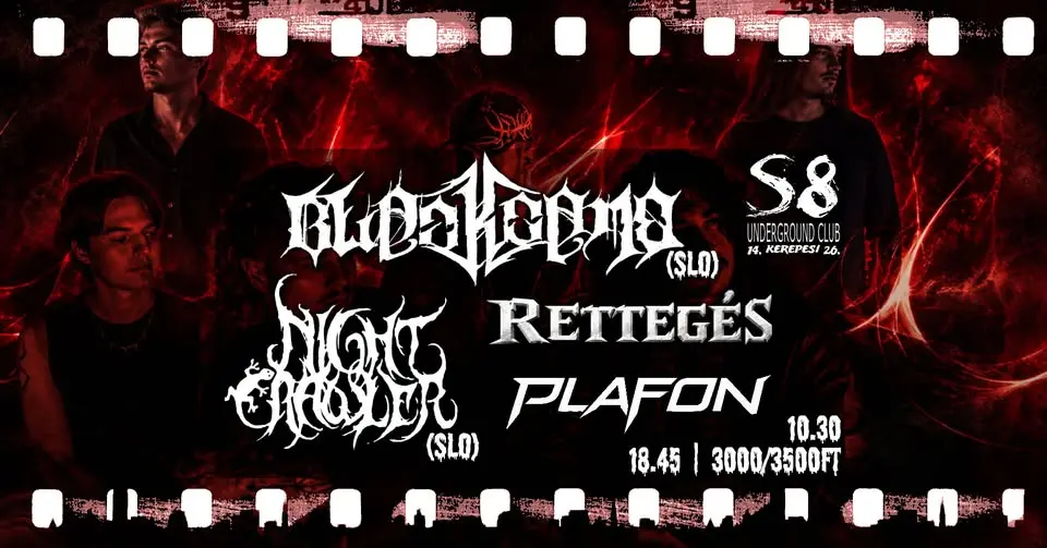 Black Camo [SLO] | Night Crawler [SLO] | Plafon | Rettegés koncert Budapesten (S8 Underground Club)