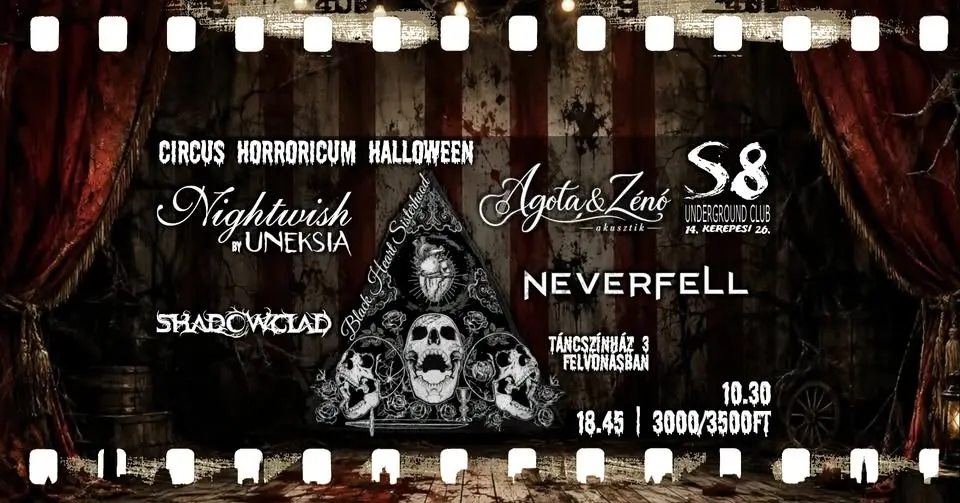Circus Horroricum Halloween koncert Budapesten (S8 Underground Club)
