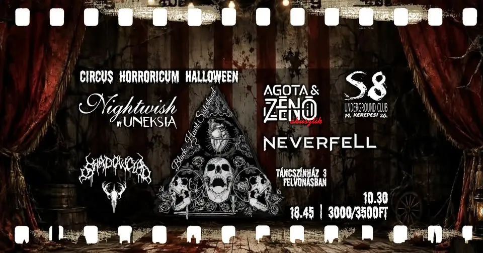 Circus Horroricum Halloween koncert Budapesten (S8 Underground Club)