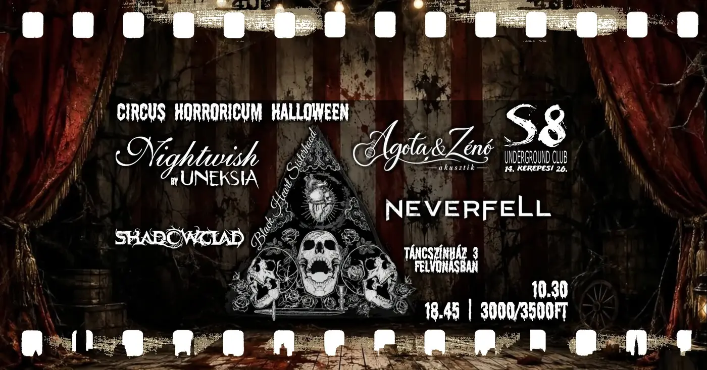 Circus Horroricum Halloween koncert Budapesten (S8 Underground Club)