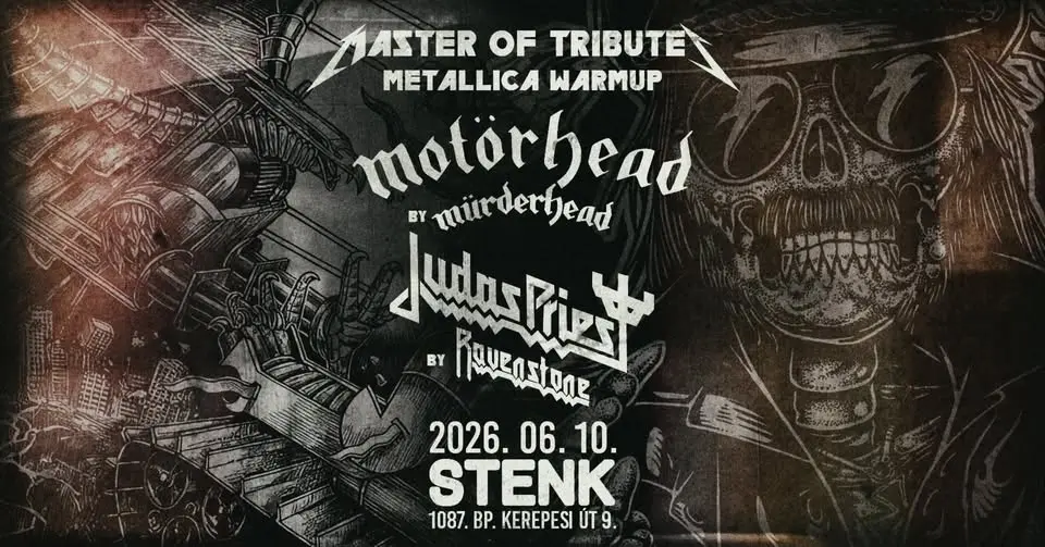 MASTER OF TRIBUTES Metallica Warmup party  ...And Free For All Rockers koncert Budapesten (Stenk)
