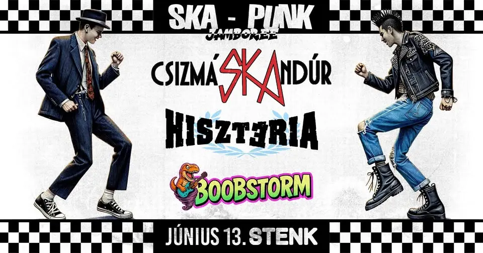 SKA-PUNK jamboree // Csizmáskandur, Hisztéria, Boobstorm... koncert Budapesten (Stenk)