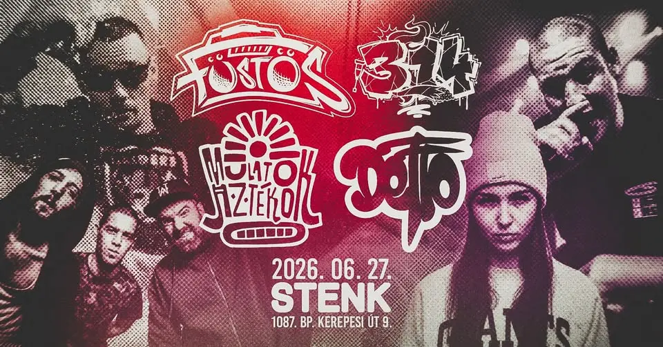Füstös, 3,14, Mulató Aztékok, Detto koncert Budapesten (Stenk)