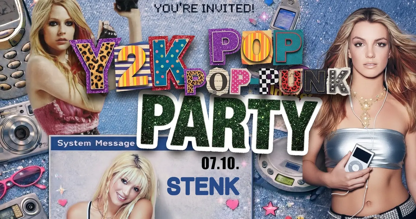 Y2K POP & POP PUNK PARTY • 07.10. • STENK  Welcome Back to 2000s koncert Budapesten (Stenk)