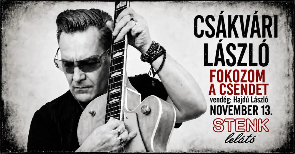 Csákvári László lemezbemutató – STENK lelátó koncert Budapesten (Stenk)