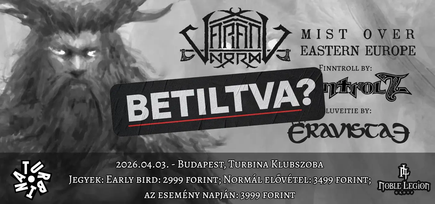 MIST OVER EASTERN EUROPE TOUR 2026 // VARANG NORD (LV) x HUNTROLL x ERAVISTAE