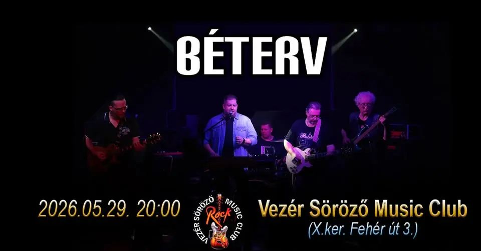BÉTERV koncert Budapesten (Vezér Söröző Music Club)