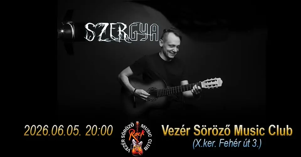 SZERGYA PROJEKT koncert Budapesten (Vezér Söröző Music Club)