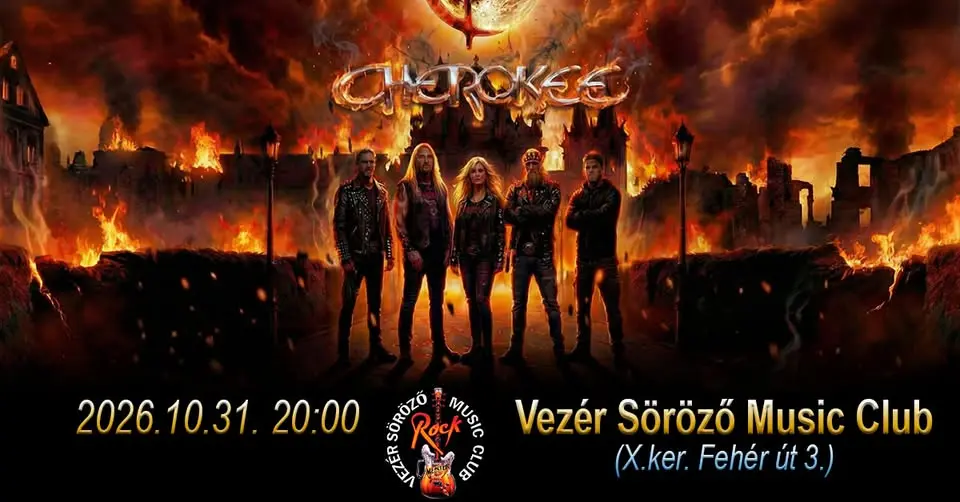 CHEROKEE koncert Budapesten (Vezér Söröző Music Club)